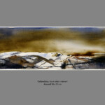 The last remnants of winter? In this series, the fluidity of watercolours evokes a mountainscape born from a vague memory. It is a place beyond reach, yet hauntingly familiar—where nature’s transition and light is captured in a single, ethereal moment.