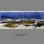 Is it the first sprinkle of autumn or the fading traces of spring? This watercolor captures a landscape you’ve never visited, yet instantly recognize. Here, the fluid pigments mirror the elusive nature of memory, frozen between the seasons.