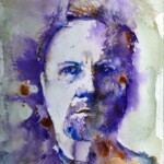 Self portait - watercolour painting. Stig-Ove Sivertsen